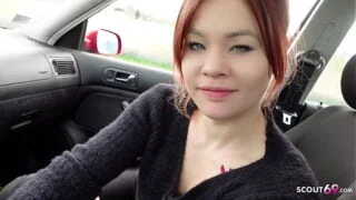 GERMAN SCOUT – Petite German Redhead Girl Lizzy Rose Pickup for Casting Fuck