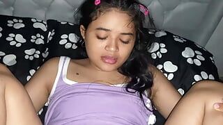 My cousin realizes that I masturbate next to her and I can’t believe her reaction.