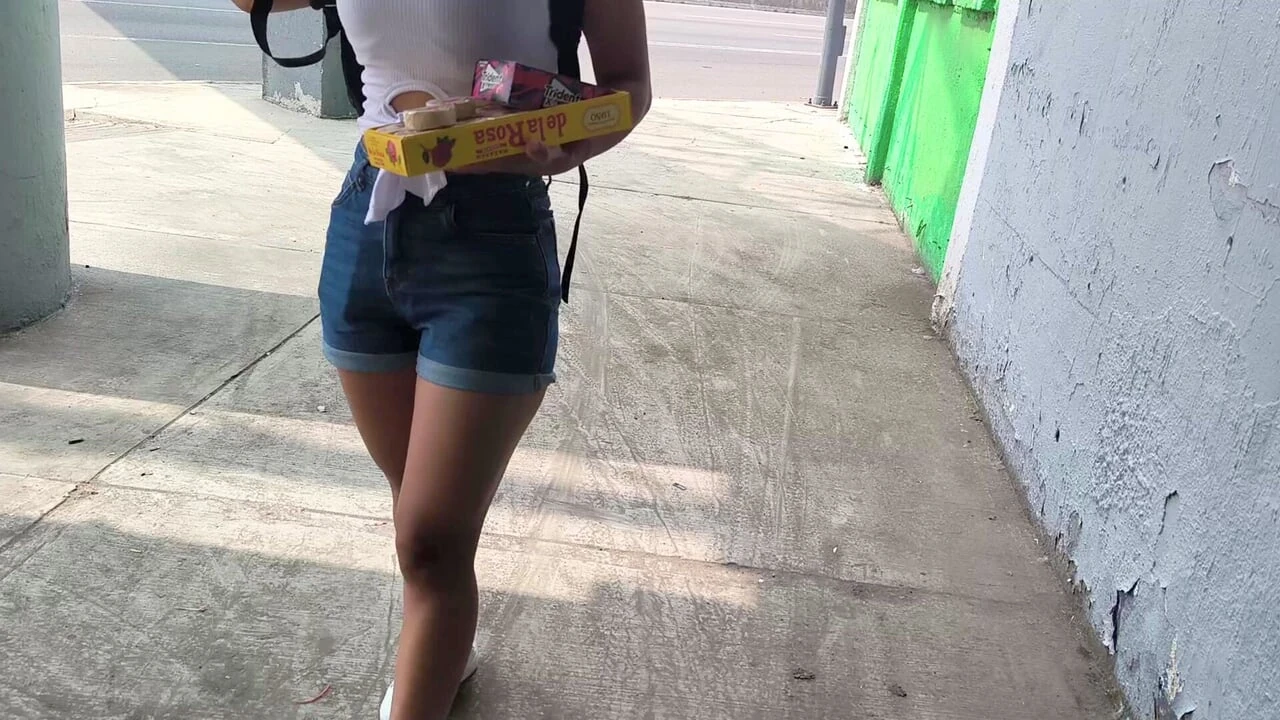 How old is she? Street Vendor Ends Up in a Hotel with a Stranger. Real and Homemade